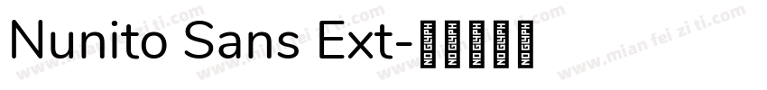 Nunito Sans Ext字体转换